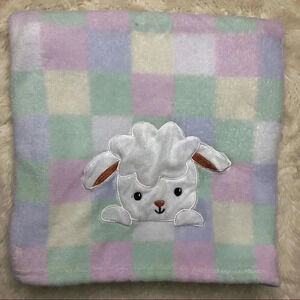 Pastel  Soft Lamb Baby Blanket